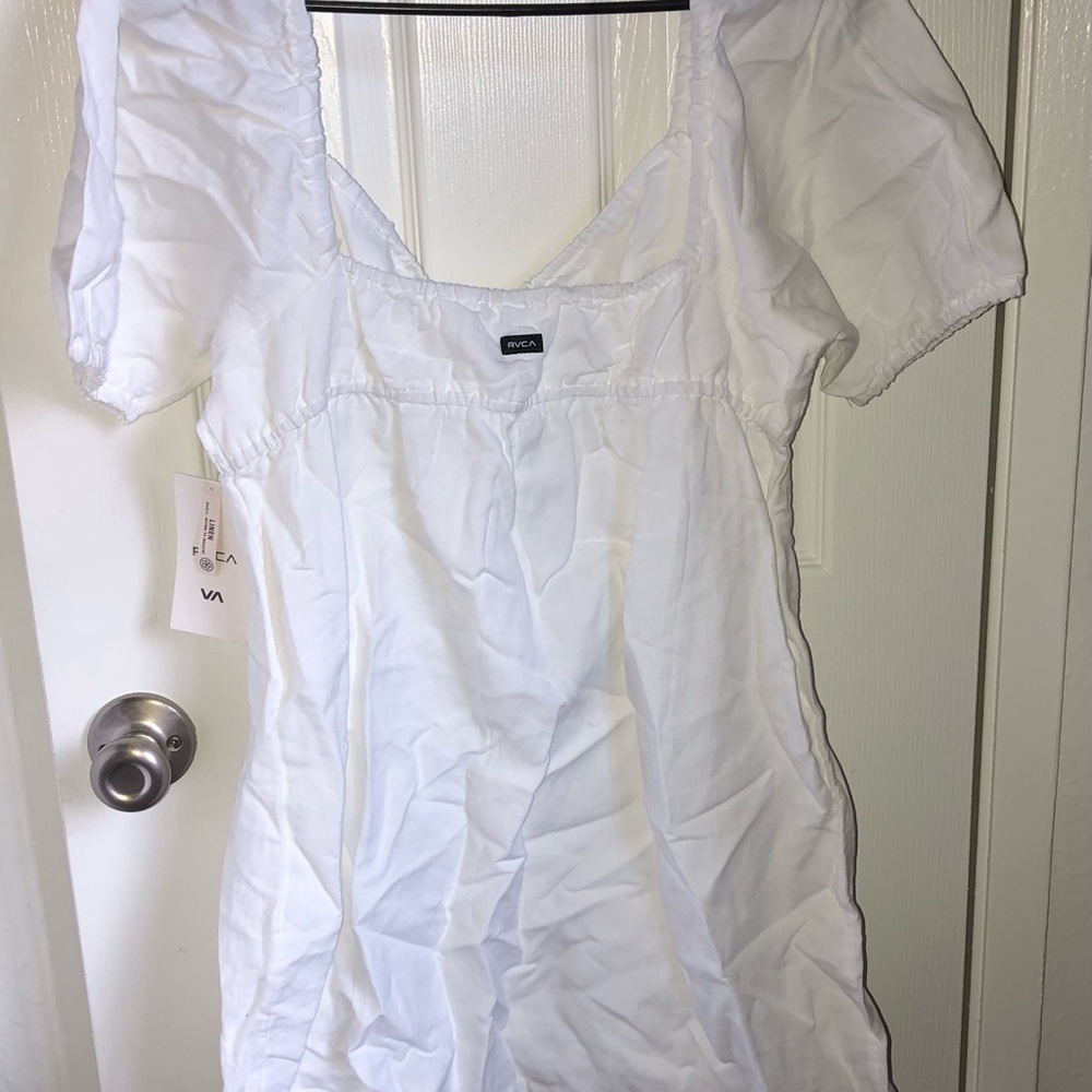 RVCA white mini dress